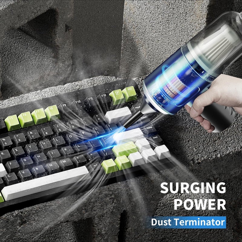 IFTHFOUR Compressed Air Duster-Vacuum Keyboard Cleaner-Air Blower 3-in-1-Electric Air Dusters-Replace Compressed Air Cans for PC,Computer Keyboard,Car Dusterpc Cleaning - Image 4
